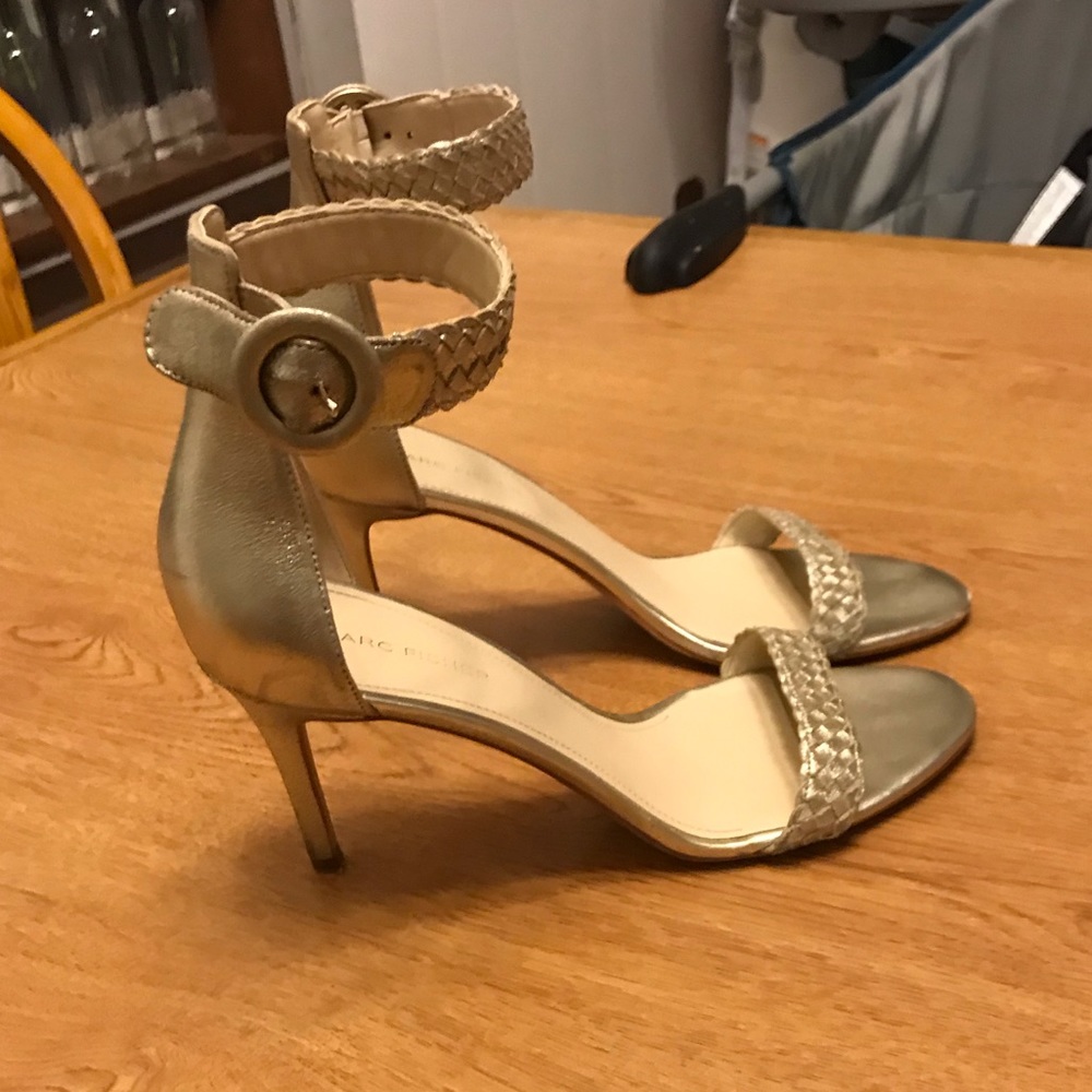 Marc Fisher Gold Heels